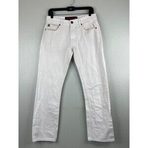 Grindhouse Men 32 Waist White Jeans Casual Style Straight Leg